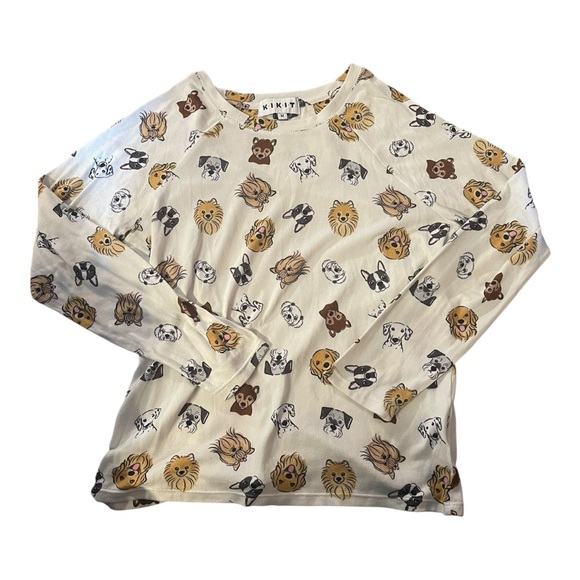 KIKIT Dog Print Lightweight Sweater Size M - Picture 5 of 7